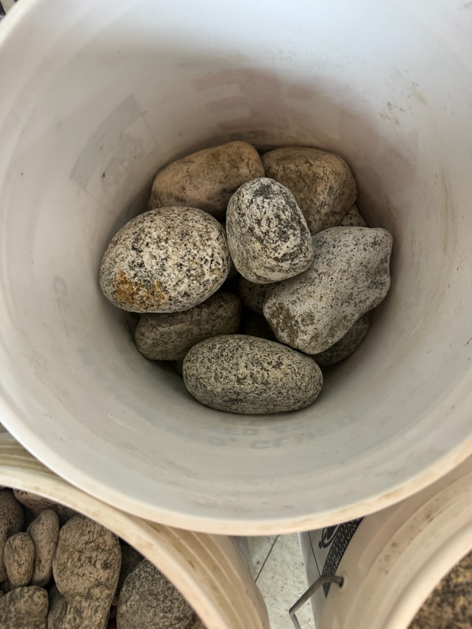 Salt and pepper granite rock — white with black speckle